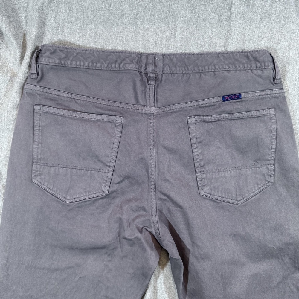 UNTUCKit‎ Pants Mens 35x32 Gray Straight Fit Stretch Pima Cotton Casual Chinos - Picture 11 of 12